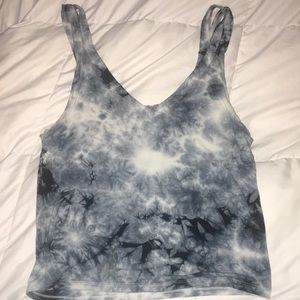 Tie dye cropped tank top